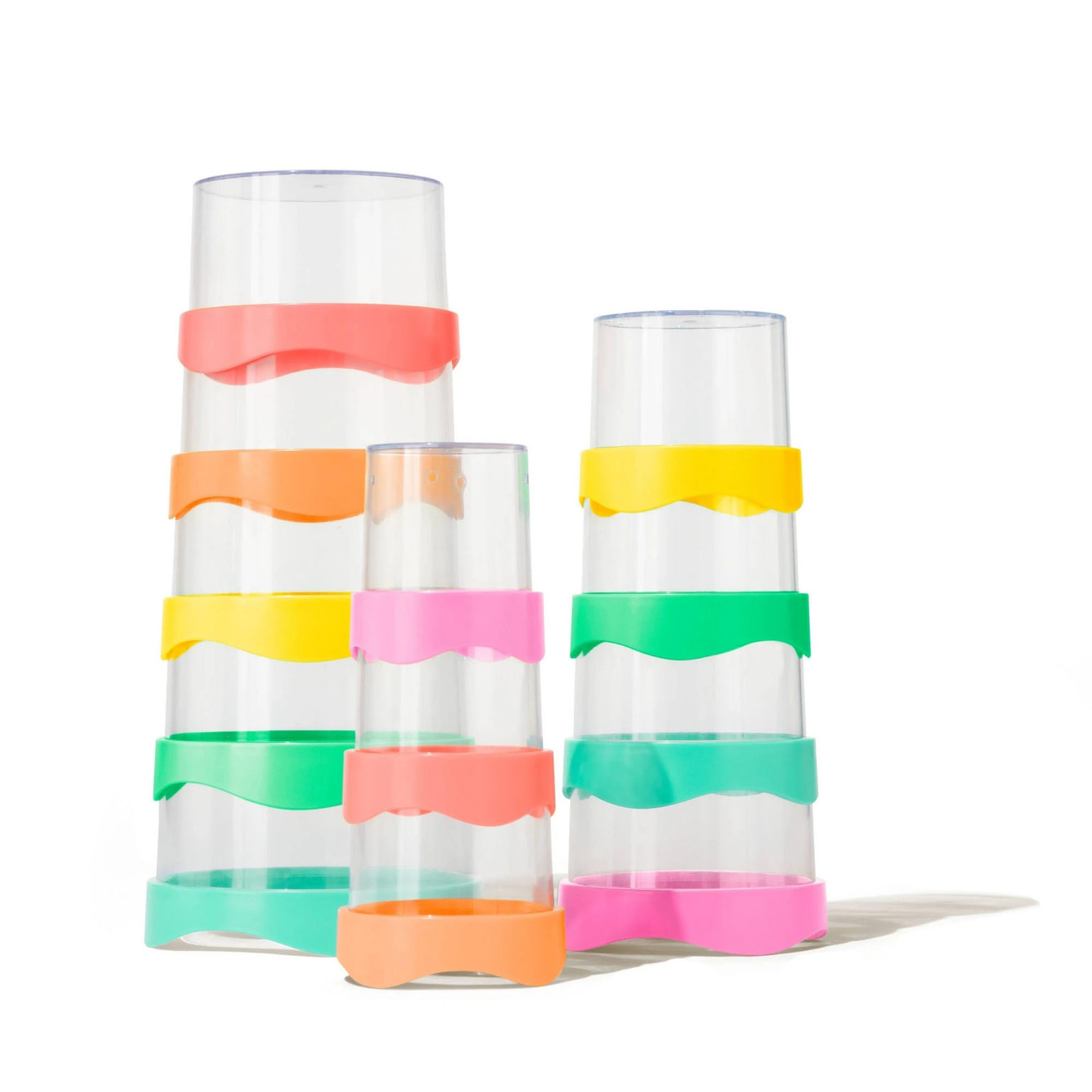 lewo wooden rainbow stacking game